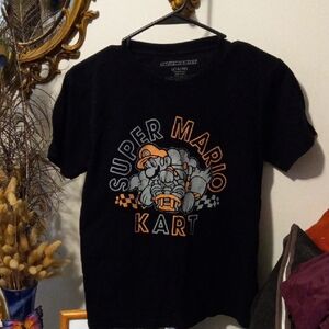 Super Mario Kart Kids Black T-Shirt